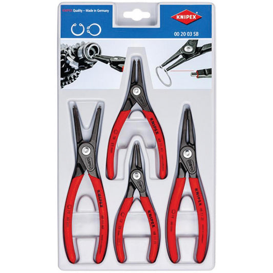 KNIPEX Precision Circlip Pliers Set Internal External & Storage Case 00 20 03 SB