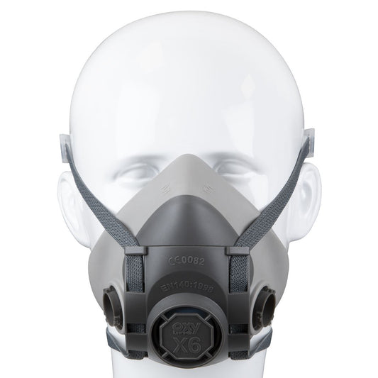 Sealey Half Mask Respirator Reusable Without Filters Thermoplastic Rubber 9000