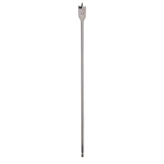 Draper Extra Long Flat Wood Bit 22 x 400mm Shank 6mm 90000