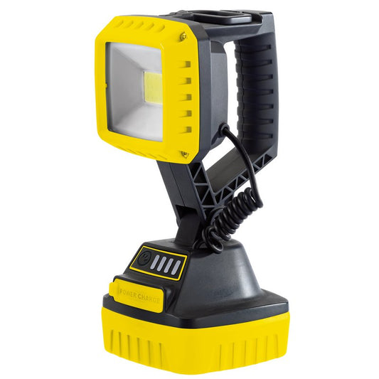 Draper COB LED Rechargeable Worklight 10W 1,000 Lumens Yellow 2 x 2.2Ah 90049