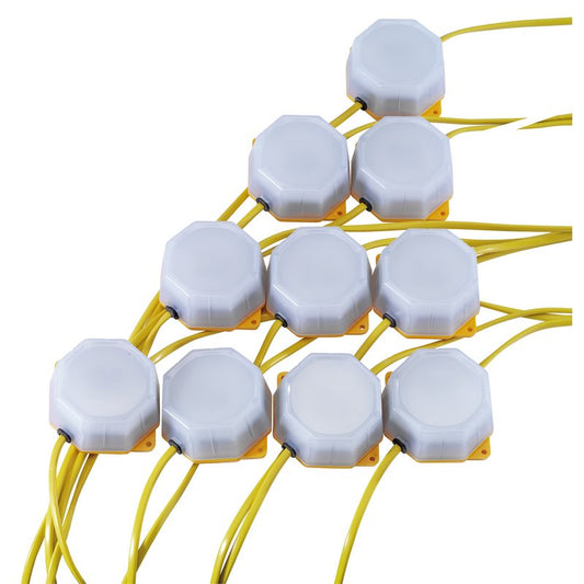 Draper SMD 110V LED Festoon String Lights 4W 3,800 Lumens 22m Set of 10 - 90094