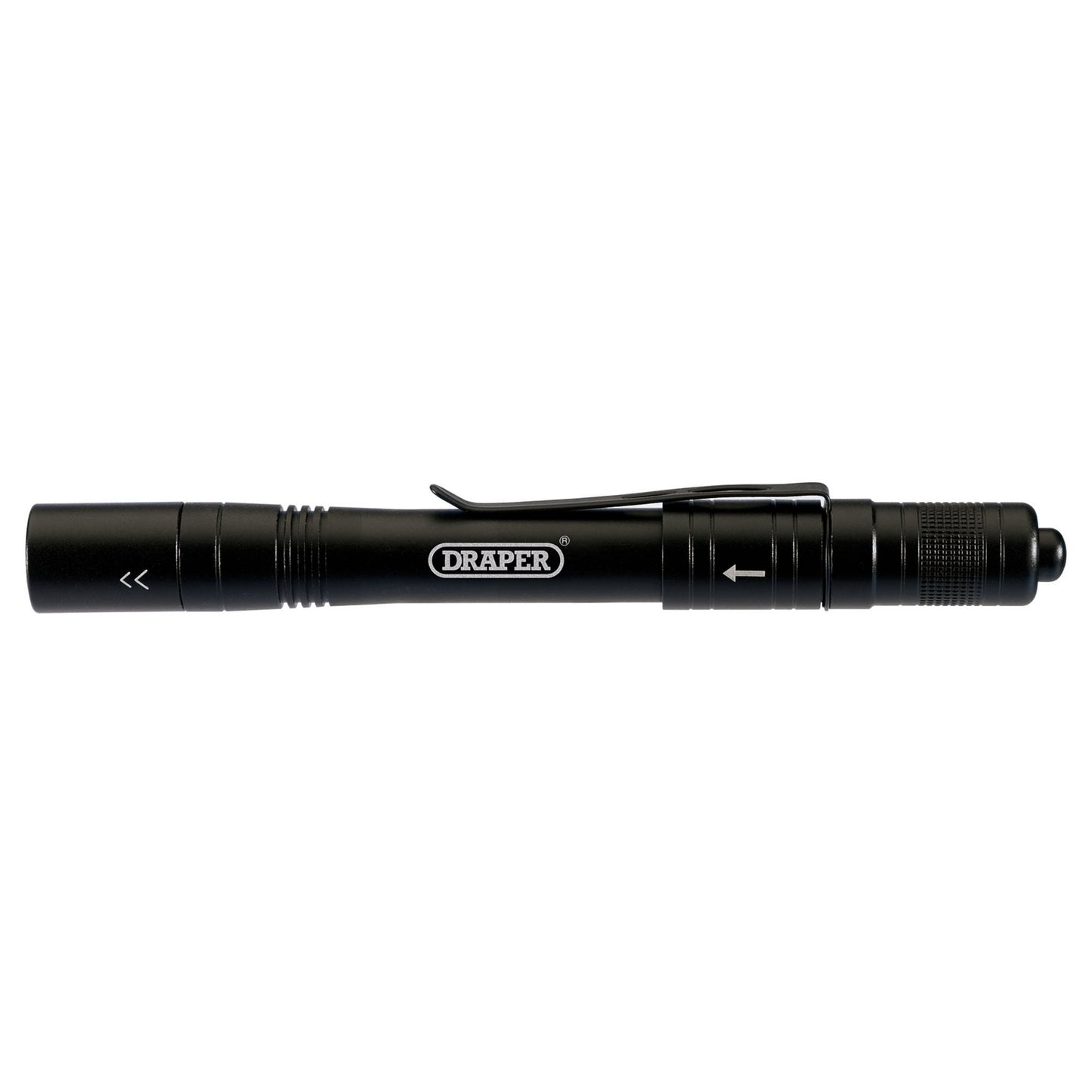 Draper LED Rechargeable Aluminium Penlight 1W 80 lumen 50m beam 90099