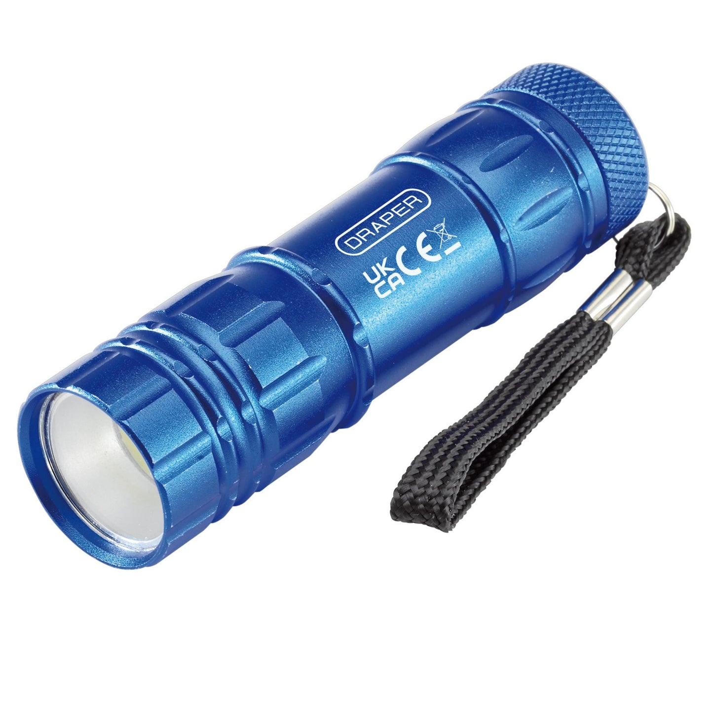 Draper COB LED Aluminium Hand Torch 3 x AAA Batteries Supplied 90103
