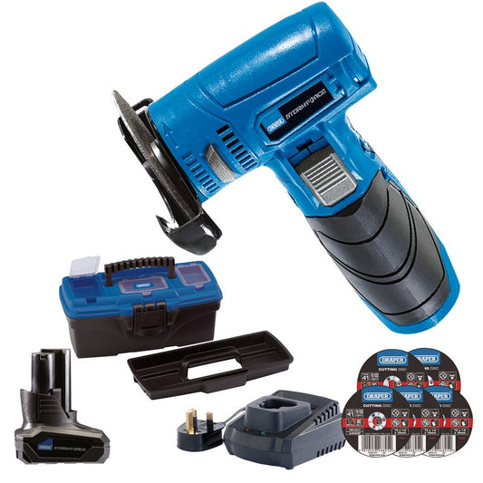 Draper Storm Force 10.8V Angle Grinder Cut-Off Tool Kit 1 x 4.0Ah Battery 90271