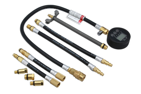 Laser Tools Petrol Engine Digital Compression Tester M18, M16, M14, M12 M10 9037