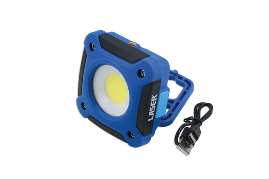 Laser Tools Mini Work Lamp 10W COB 3.7V 2000mAh Polymer battery 9045