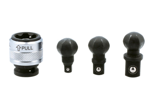 Laser Tools Impact Universal Joint Set 3/8"D 4pc Wobble Drive EVA Foam Tray 9048