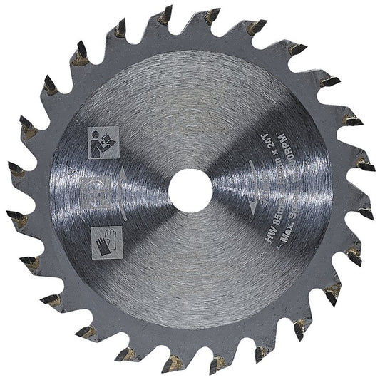 Draper TCT Saw Blade 85 x 10mm 24T Tungsten Carbide-Tipped 90485