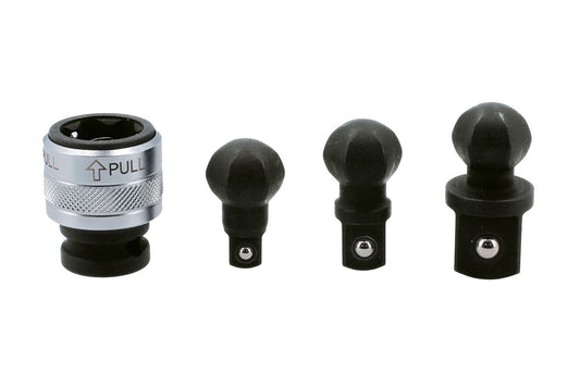 Laser Tools Impact Universal Joint Set 1/2"D 4pc Wobble Drive EVA Foam Tray 9049
