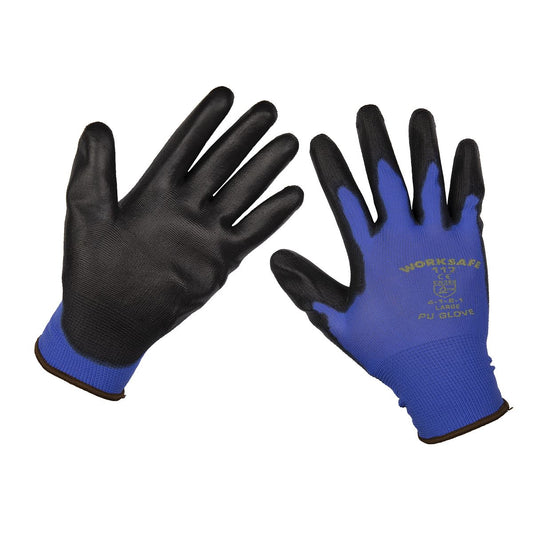 Sealey Lightweight Precision Grip Gloves (Large) - Pair 9117L