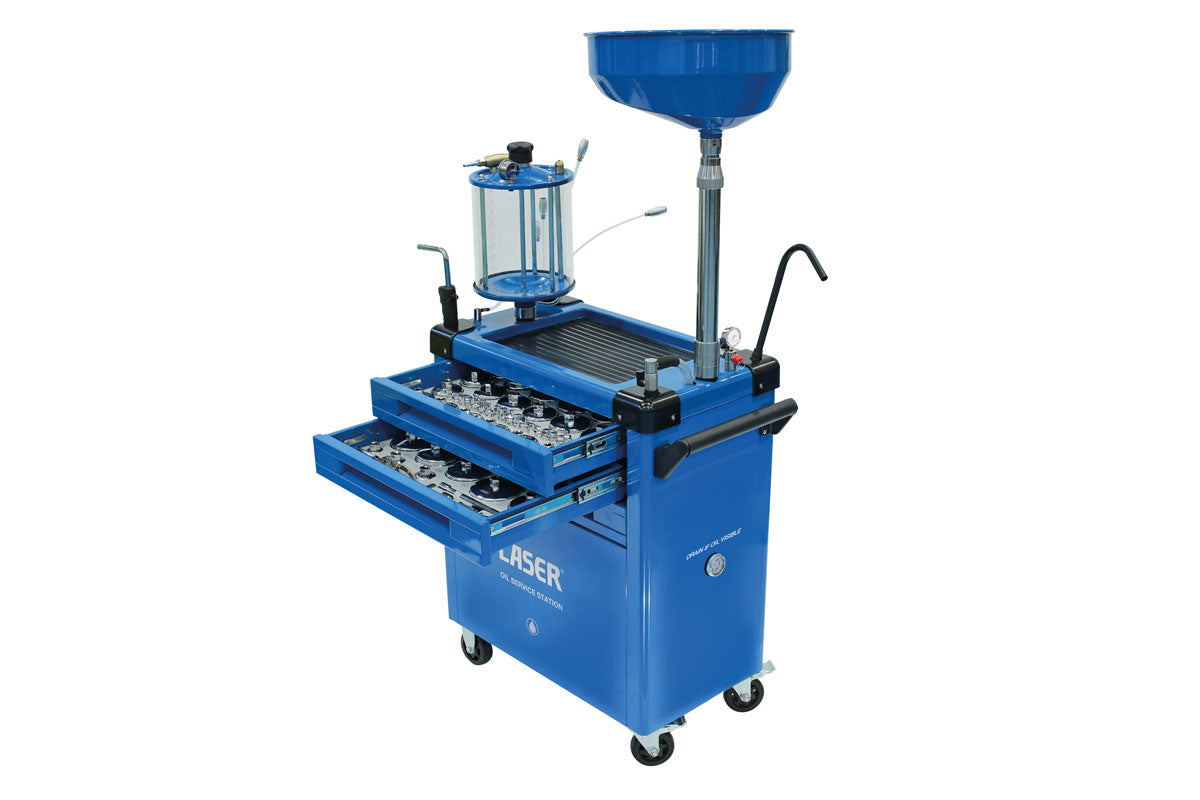 Laser Tools Oil Service Station - 70L 9127