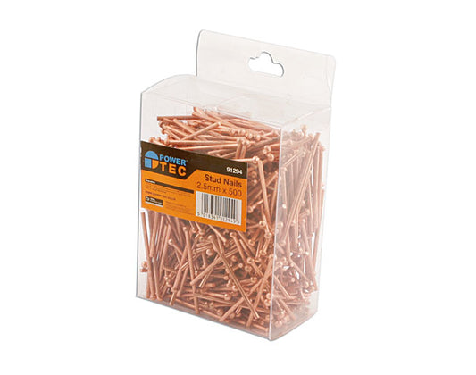 Power-TEC Stud Nails 2.5mm 500pc 91294