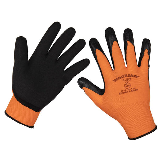Sealey Foam Latex Gloves (X-Large) - Pack of 12 Pairs 9140XL/12