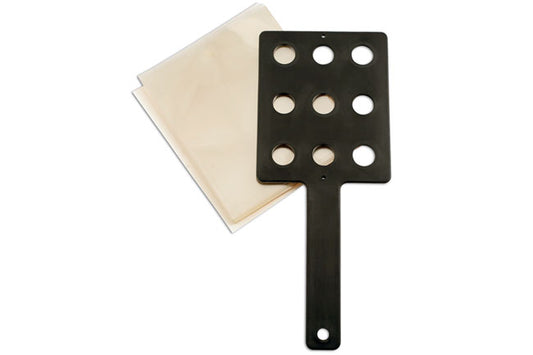 Power-TEC 91416 Clearcoat Sprayout Cards and Holder 50 pc