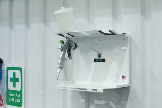 Power-TEC Spray Booth Magnetic Shelf 3 Spray Gun Positions Size 350x250mm 91592