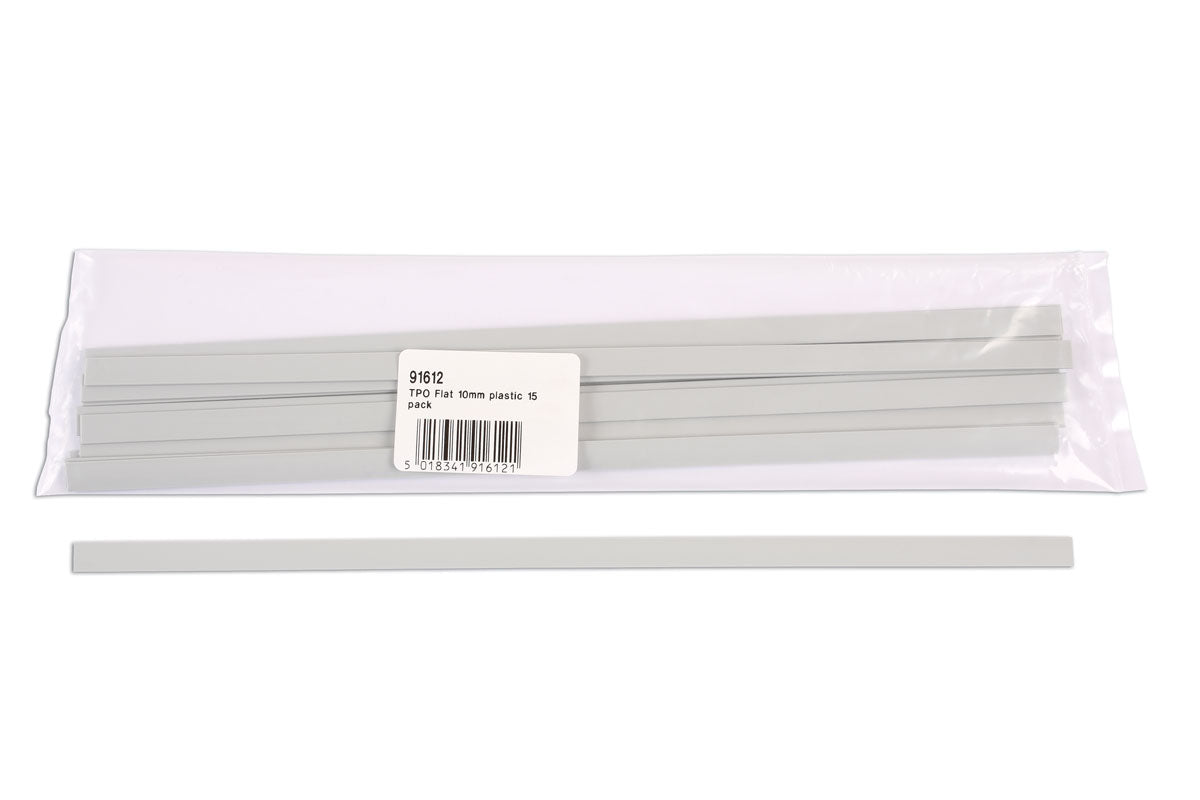 Power-TEC TPO Flat Plastic Strips 10mm 15pc 91612