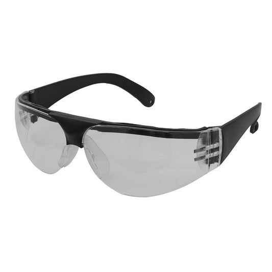 Sealey Sports Style Clear Safety Glasses with Adjustable Arms 9208