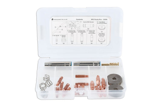Power-TEC Mig Ready Box Consumable Accessory Kit To Suit 92708 Welder 92090