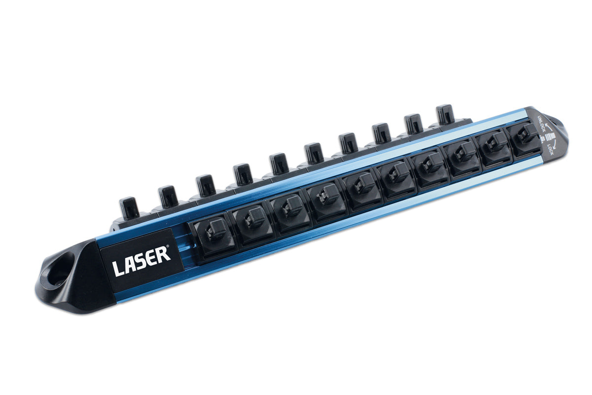 Laser Tools LocSoc Double Rail - 1/4"D Magnetic 9239