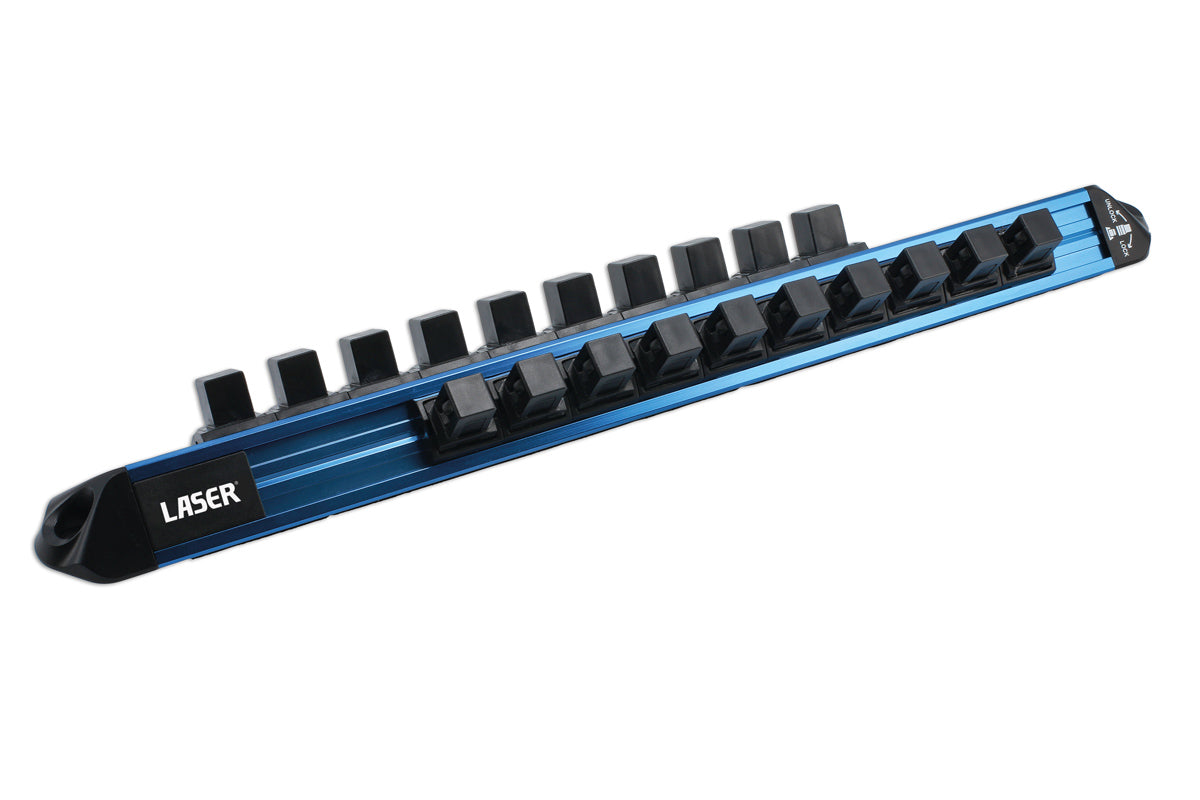 Laser Tools LocSoc Double Rail - 1/2"D Magnetic 9241