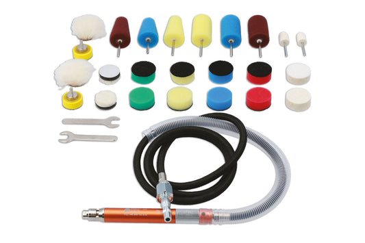 Power-TEC Pneumatic Detail Polishing Tool Kit 92559