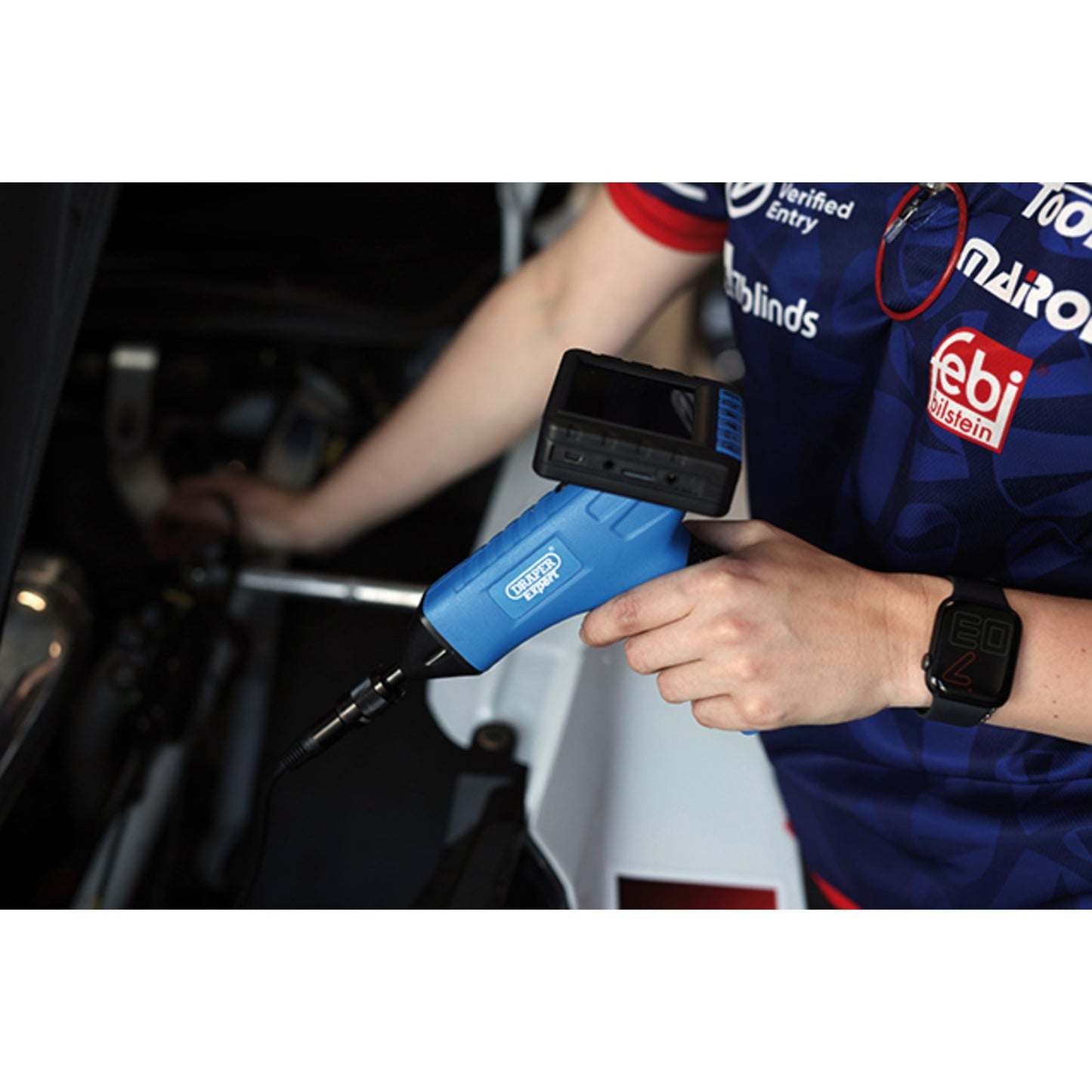 Draper Rechargeable Pistol Grip Borescope Waterproof probe 6 LED Lights 92578