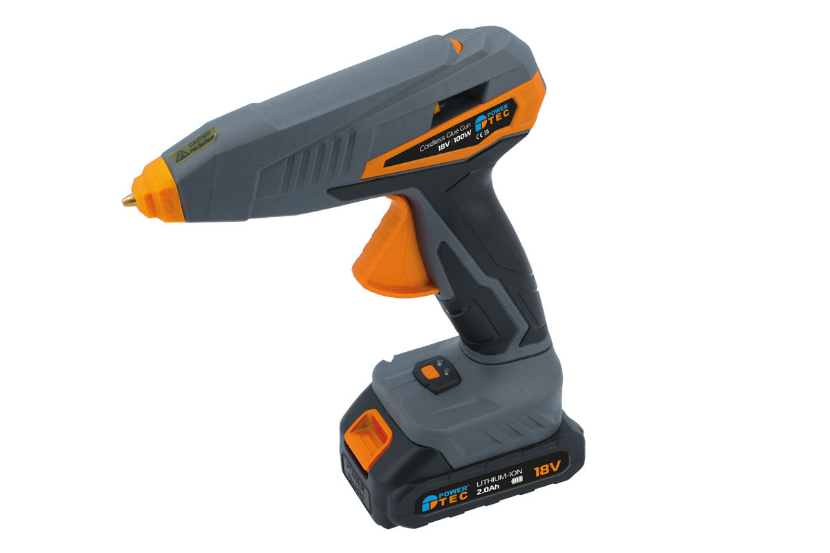 Power TEC Cordless Glue Gun 18V 100W With Li-ion battery 92663