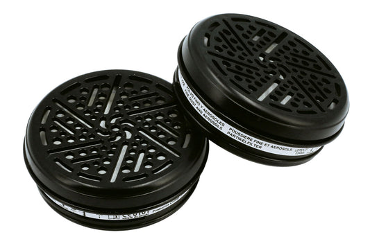 Power-TEC Respirator Dust Filters box of 10 P3 Fits 92669 & 8757 Masks 92672