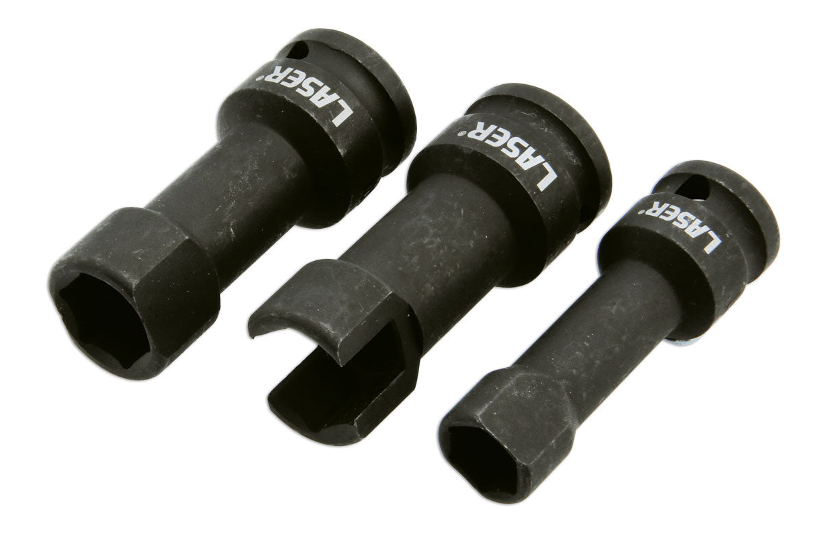 Laser Tools Deep Sockets for Strut Channel 1/2"D - 3pc 9268