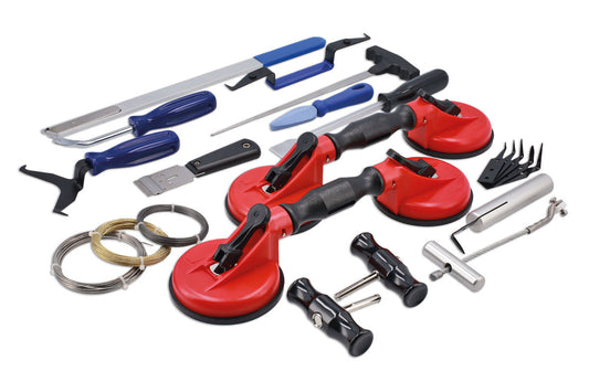 Power-TEC Windscreen Removal Master Kit Includes Vacuum Holding Pads 92723