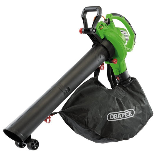Draper Garden Vacuum Blower Mulcher 3200W 230V 45L Collection Bag 93165