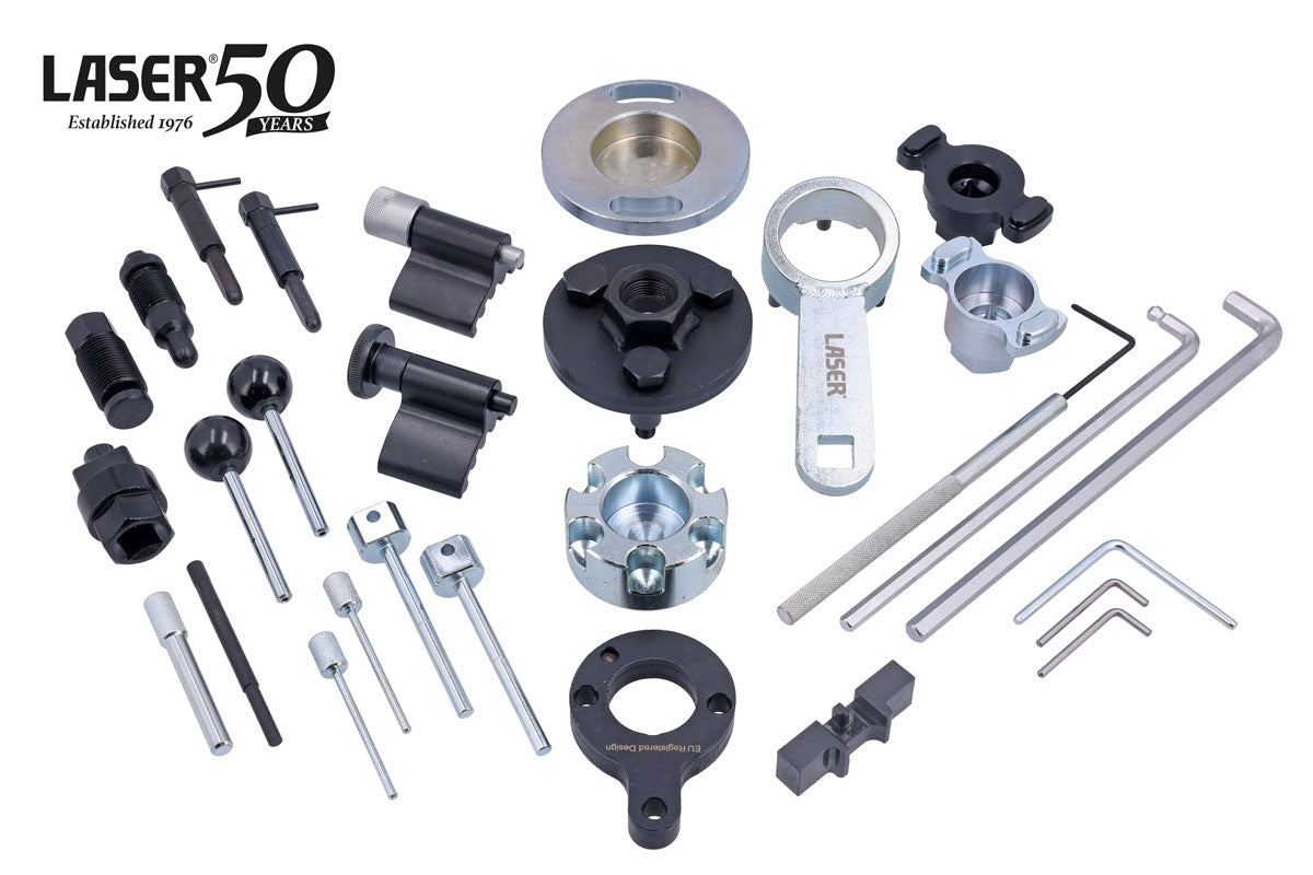 Laser Tools Engine Timing Master Kit for VW Group TDI PD, TDI, TDI CR Diesel - 50th Anniversary 9350