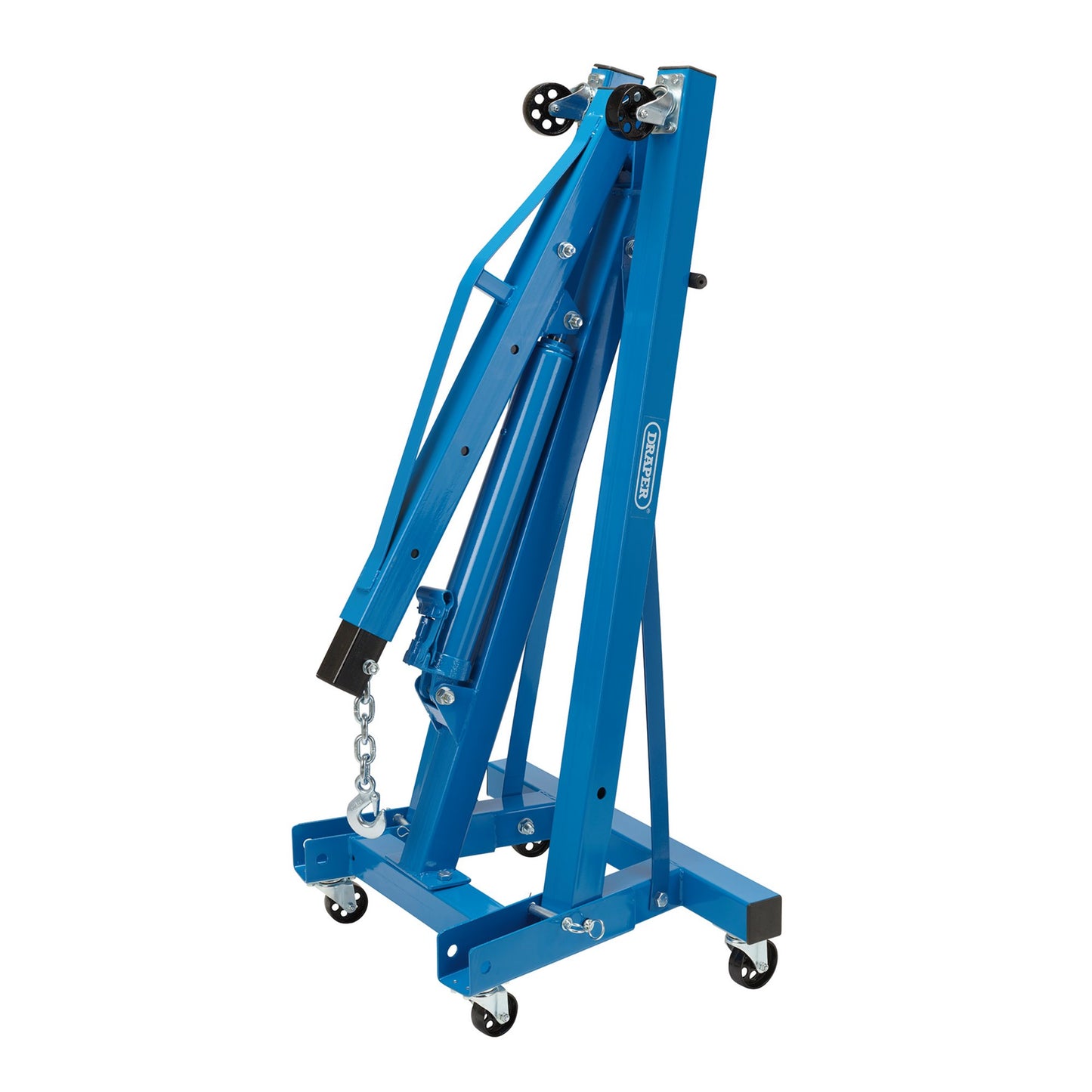Draper Hydraulic Engine Crane 2 Tonne Rapid Lift Folding Max Capacity 500k 93510