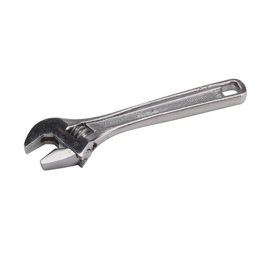 Draper Adjustable Wrench 100mm 16mm Jaw Satin Chrome Finish 94535