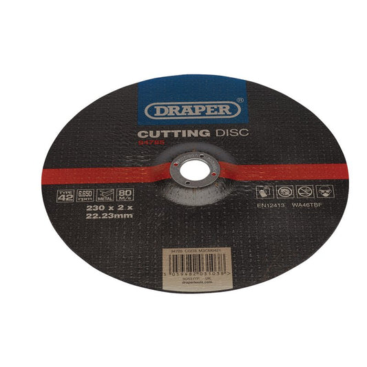 Draper DPC Metal Cutting Disc 230 x 2 x 22.23mm Bonded And Reinforced 94785