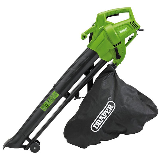 Draper 230V Garden Vacuum Blower and Mulcher 3000W 35L Collection Bag 94794