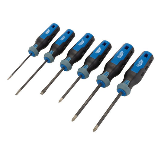 Draper Expert Diamond Tipped Screwdriver Set 6 Piece Comfort Grip 95162
