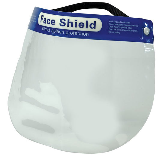 Draper Disposable Face Shield Bulk Buy Pack of 24 Foam Headband 96315