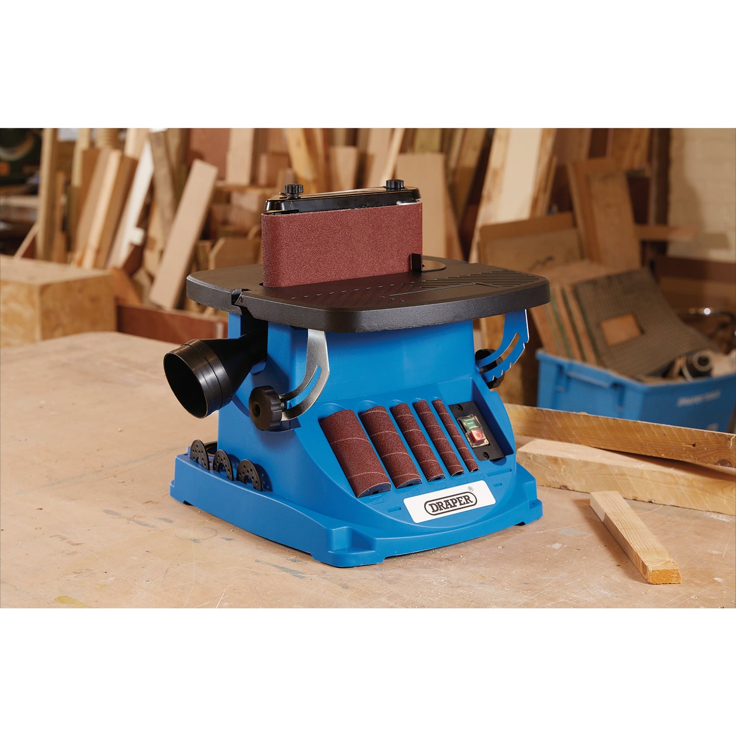 Draper 230V Oscillating Spindle and Belt Sander 450W Brushed 98425