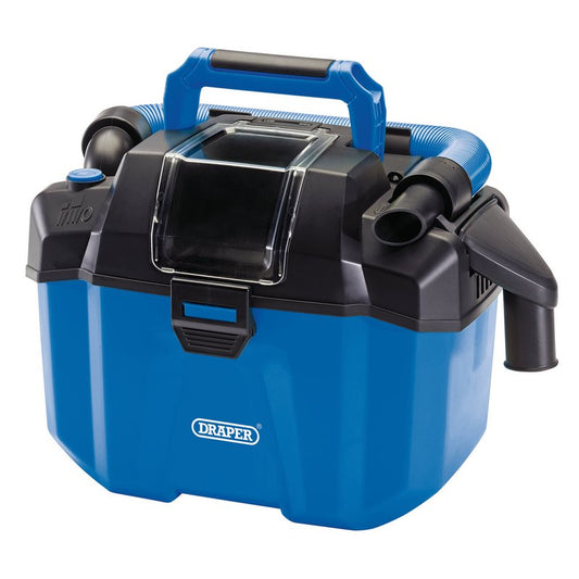 Draper D20 20V Wet and Dry Cordless Vacuum Cleaner Sold Bare 100W-200W 98501