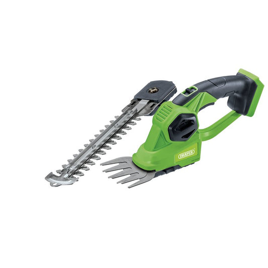 Draper D20 20V 2-in-1 Grass And Hedge Trimmer Sold Bare Lightweight 98505