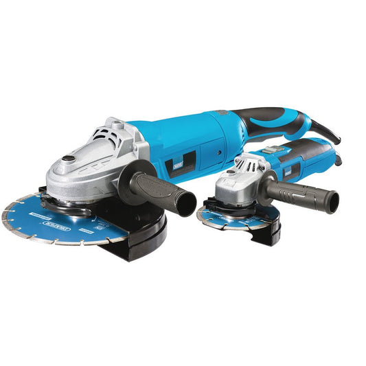 Draper Storm Force 230V Angle Grinder Set 115mm and 230mm 2 Piece 98520