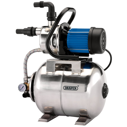 Draper 230V Stainless Steel Booster Garden Waterpump 50L/min 800W 98915