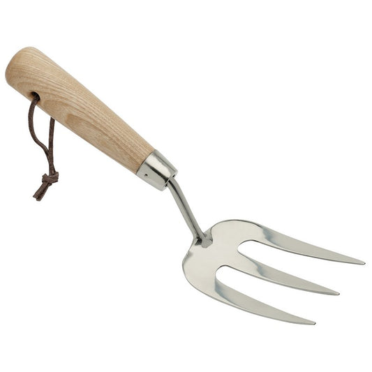 Draper Heritage Stainless Steel Hand Weeding Fork with Ash Handle 99025