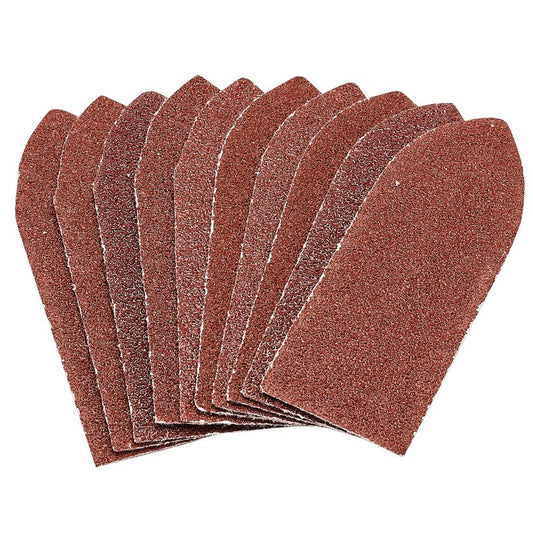 Draper Hook Loop Aluminium Oxide Sanding Sheets 32 x 92mm 60 Grit 10 Pack 99260