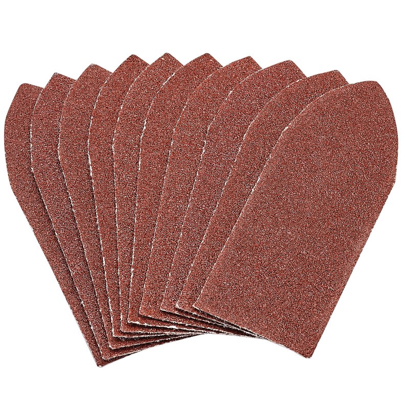 Draper Hook Loop Aluminium Oxide Sanding Sheets 32 x 92mm 80 Grit 10 Pack 99261