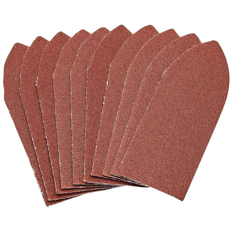 Draper Hook Loop Aluminium Oxide Sanding Sheets 32 x 92mm 120 Grit 10 Pack 99262
