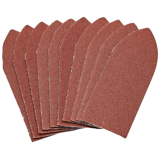 Draper Hook Loop Aluminium Oxide Sanding Sheets 32 x 92mm 120 Grit 10 Pack 99262