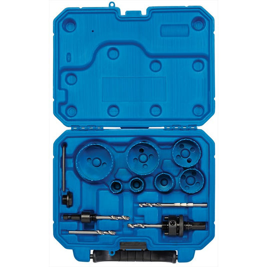 Draper Plumber's Hole Saw Kit 13 Piece Variable Pitch Bi Metal 99326