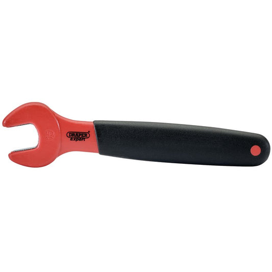 Draper 15mm VDE Fully Insulated Open End Spanner 1500V DC and 1000V AC 99473